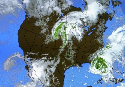 track storm systems and prepare for hurricane season with this satellite weather map.