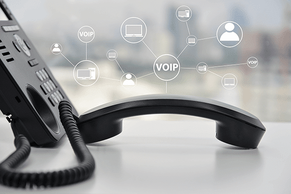 voip telephone modern office